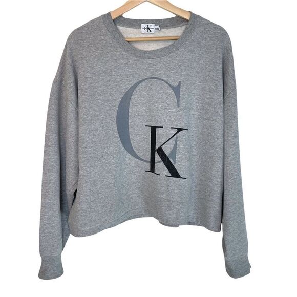 Vintage 90s Calvin Klein Big Logo Sweatshirt - Picture 1 of 7
